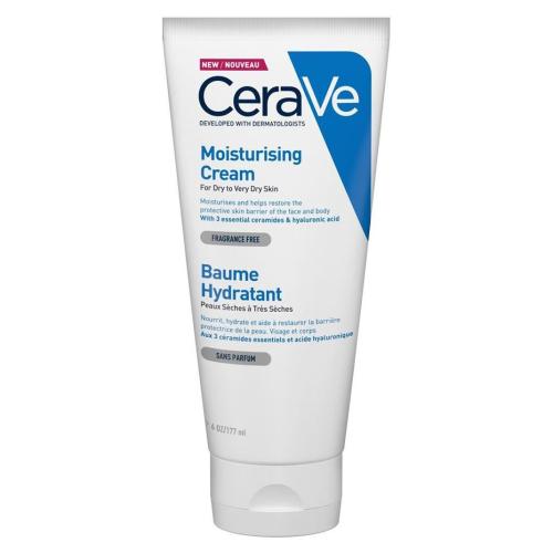 CeraVe Moisturising Face & Body Cream for Dry to Very Dry Skin Ενυδατική Κρέμα Προσώπου, Σώματος για Ξηρή & Πολύ Ξηρή Επιδερμίδα 177ml